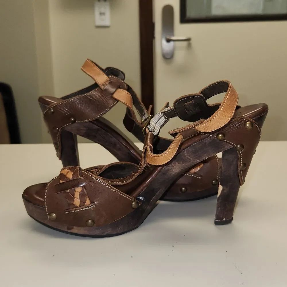 Bed Stu Cobbler Heels 9.5 B Shoes - Picture 4 of 16